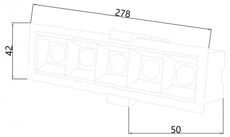 Встраиваемый светильник Favourite Roshni 3083-5C