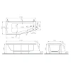 Торцевая панель 50 см Vitra Neon 51650001000