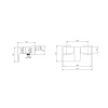Смеситель для душа Villeroy&Boch Architectura Square TVS12500100076 золото