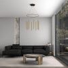Подвесная люстра Eurosvet  301101 LED латунь