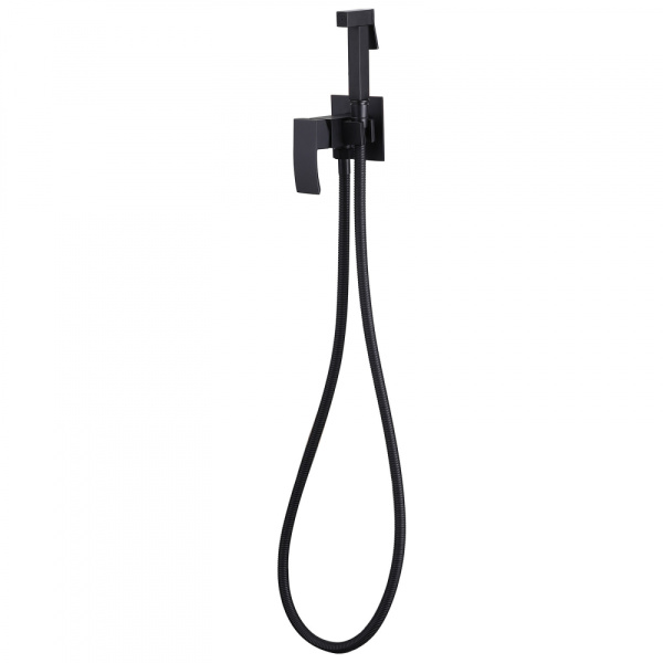 Гигиенический душ Abber Wasserfall AF8625B со смесителем черный матовый