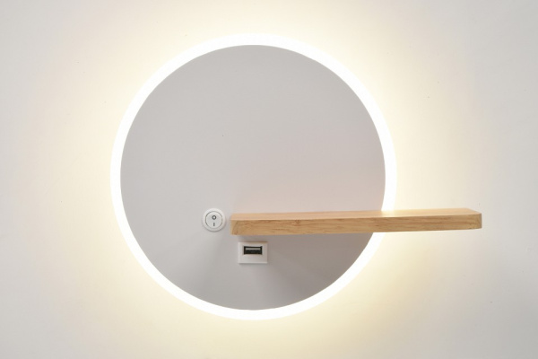 Накладной светильник с полкой Rivoli Anastasia Б0066439