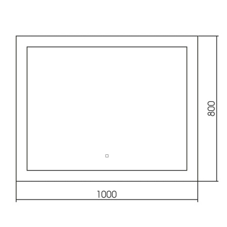 Зеркало с подсветкой Abber See AG6107SL-1.0