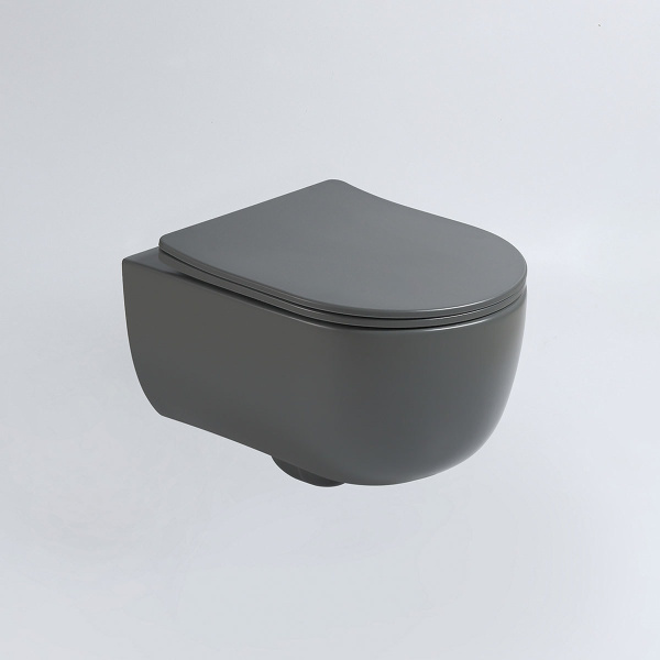 Подвесной унитаз Vincea Evo VT1-34SMA антрацит матовый