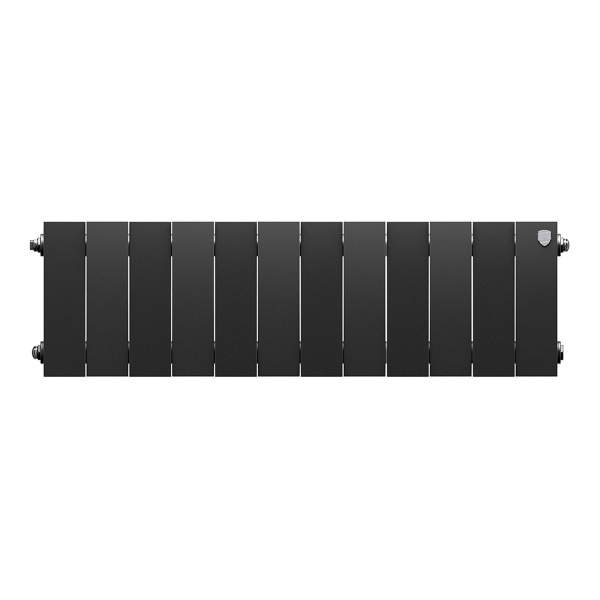 Радиатор биметаллический Royal Thermo PianoForte 200 Чёрный - 12 секц.