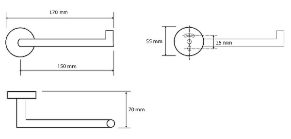 Держатель бумаги Bemeta Omega 104212032