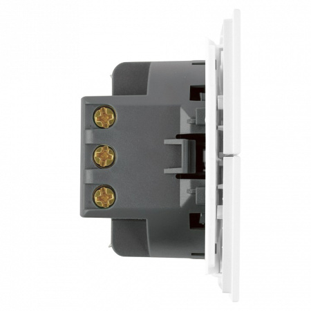 Переключатель двухклавишный без рамки Stekker Мия 50434