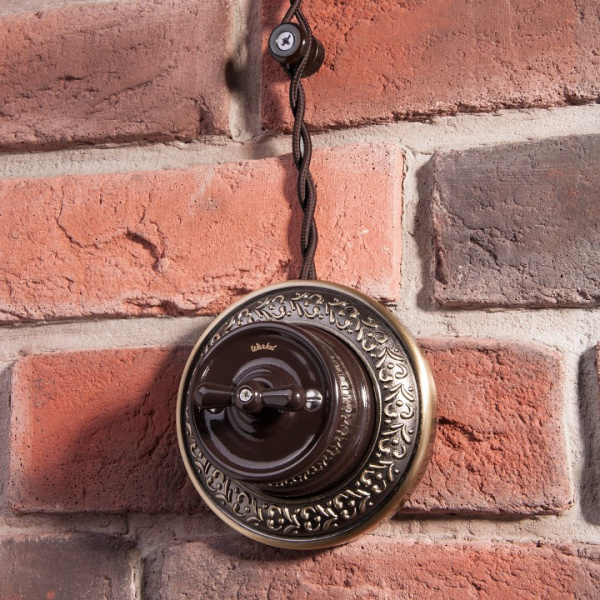 Провод электропитания Werkel Ретро 3х2,5 (коричневый) W6453314