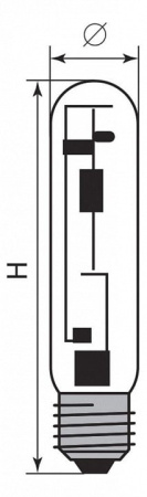 Лампа металлогалогеновая Feron Hid 4 E40 250Вт 4000K 05017