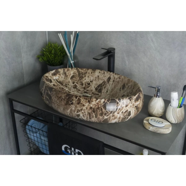 Раковина 59x40 см GID Stone Edition Mnc168