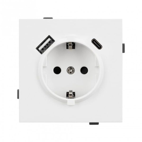 Розетка 2хUSB type A и C без рамки Arlight SCT-TENDO 054086