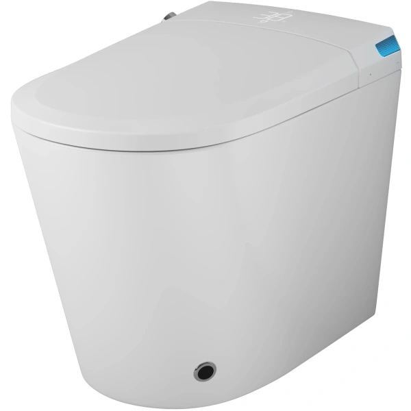 Электронный унитаз-биде напольный Grossman GR-PR-5702 импульсный, безободковый, торнадо, с сиденьем микролифт, белый