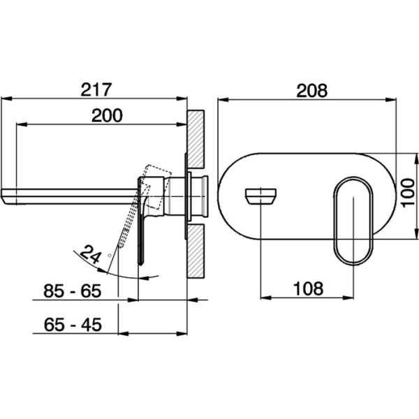 Смеситель для раковины Cisal LineaViva LV00551021