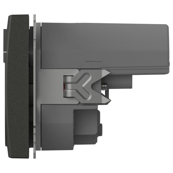 Розетка с заземлением и со шторкой и 2хUSB type A, без рамки Elbi Eleсtriс Zena Vega 609-011100-317