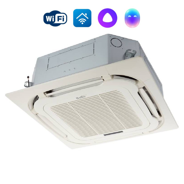 Комплект Ballu BLCI_A_C-24HN8_V4 инверторной сплит-системы, кассетного типа