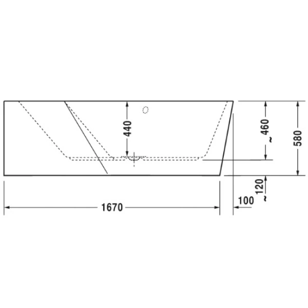 Акриловая ванна 177x130 см L Duravit Paiova 5 700394000000000