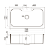 Кухонная мойка Omoikiri Maru 86 4993574 leningrad grey