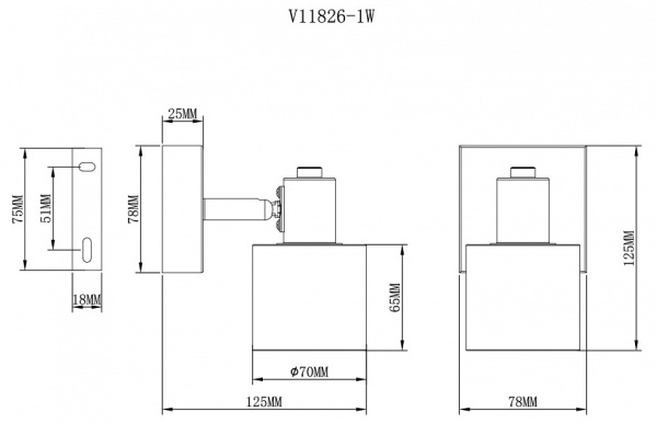 Спот Moderli Malet V11826-1W