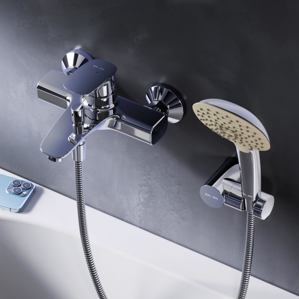Смеситель для ванны и душа AM.PM Spirit V2.1 F71A15000 хром