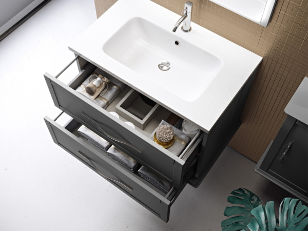 Тумба под раковину Cezares Tiffany 75 55242 серое облако