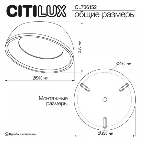 Накладной светильник Citilux FLOOM CL736152