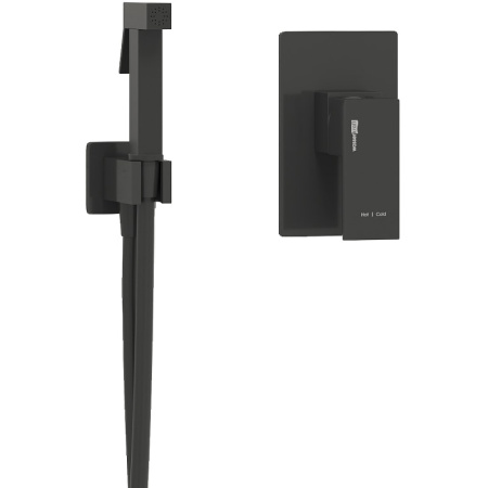 Гигиенический душ WasserKRAFT Abens A02041 со смесителем черный матовый