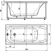 Акриловая ванна Aquatek Альфа 140х70 см ALF140-0000023, белый