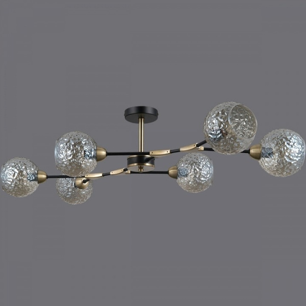 Люстра на штанге ILLUMICO IL0253-6CSQ-79 BK AB