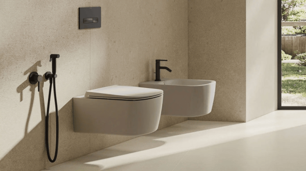 Подвесной унитаз Kludi Resa S 27WCSET43 с крышкой-сиденьем