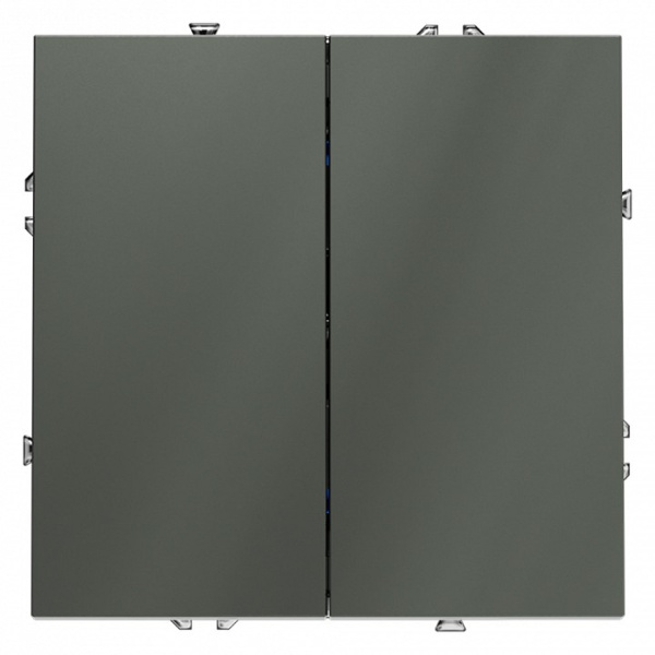 Выключатель двухклавишный без рамки Voltum S70 VLS020106