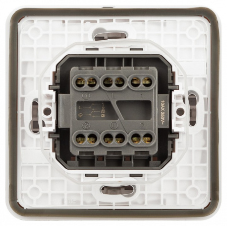 Переключатель двухклавишный Эра Эра Эксперт 11-1526-01