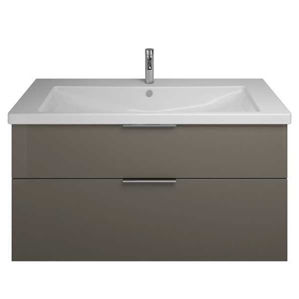 Тумба с раковиной Burgbad Eqio 123 SEYQ123F2010C0001*1 серый глянцевый