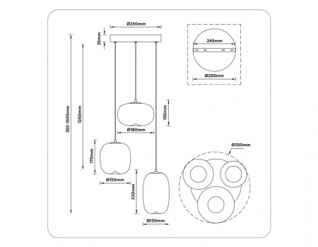 Подвесной светильник Ambrella Light LH LH11096