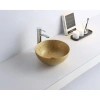 Раковина-чаша CeramaLux 7226SJ 41x41 см, накладная, золотой