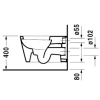 Унитаз подвесной Duravit Starck 1 0210090064 альпийский белый
