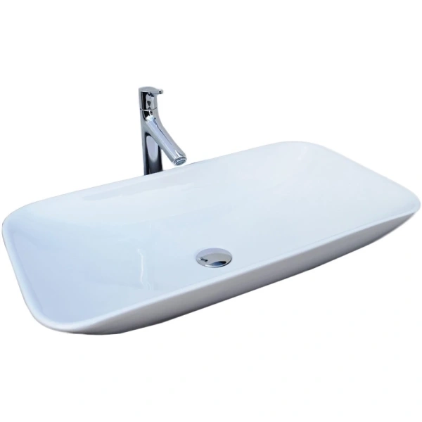 Раковина-чаша CeramaLux 9122 70,5x39 см, накладная, белый