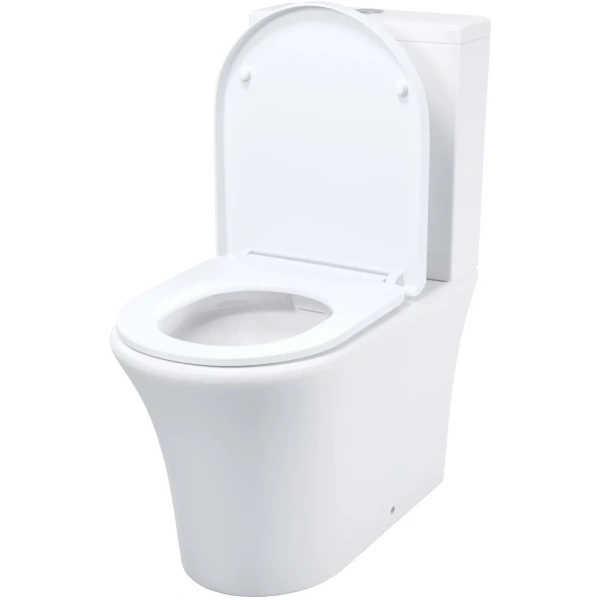 Унитаз-компакт IDDIS Stone STNRDSEi24 безободковый, с сиденьем микролифт, белый