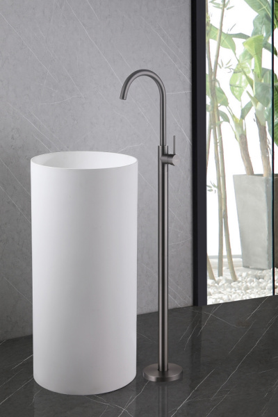 Смеситель для раковины Abber Wasser Kreis AF8141NG напольный никель