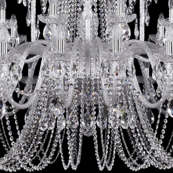 Подвесная люстра Bohemia Ivele Crystal 1402 1402/20+10+5/530/XL-165/Ni