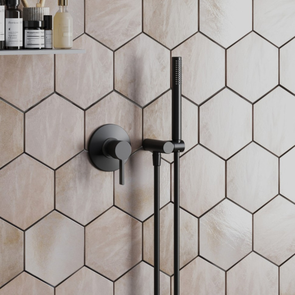 Смеситель для душа Paini Brera 74PZ690 черный матовый