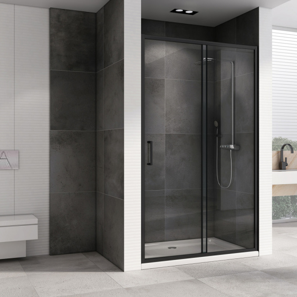 Душевая дверь Abber Schwarzer Diamant 110 AG30110B5 черная