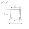 Профиль накладной Arlight SL-MINI 061608