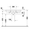 Раковина 80x50 см Duravit 2nd Floor 0491800000