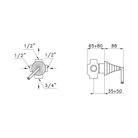 Переключатель Stella Titian TT 01200 CR00