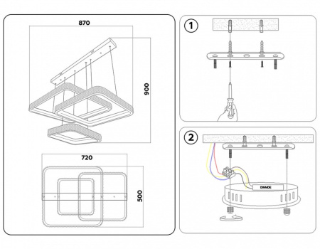 Подвесной светильник Ambrella Light FA FA6166