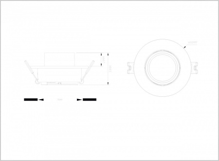 Встраиваемый светильник Denkirs Rond DK3120-WH