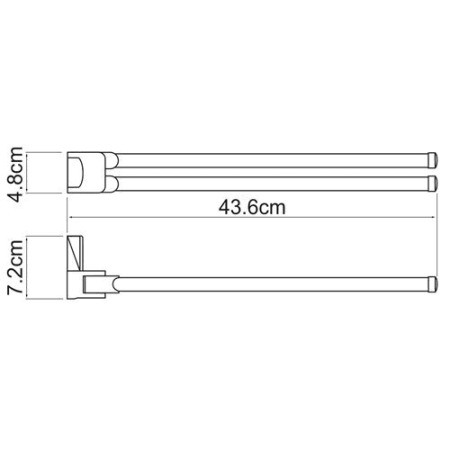 Держатель полотенец WasserKRAFT Exter K-5231