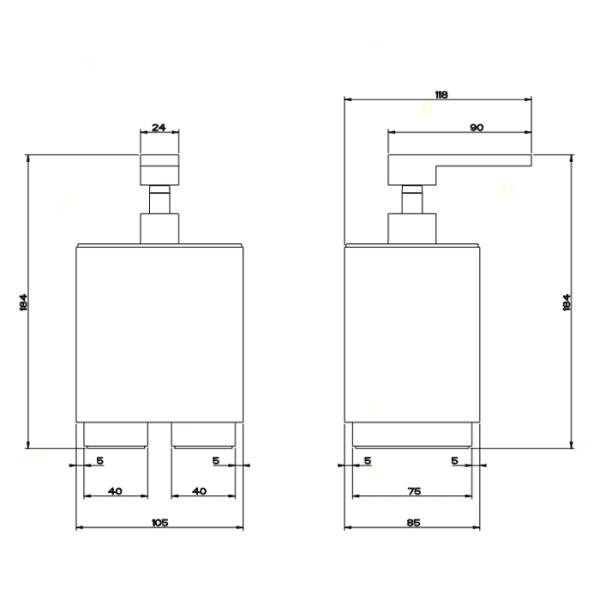 Дозатор для мыла Gessi Rettangolo 20837#031