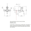 Смеситель для душа Devon&Devon Doccia MARM74CRBD