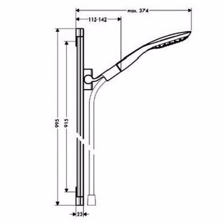 Душевой гарнитур hansgrohe PuraVida 27853400